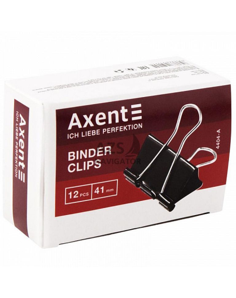 Біндери для паперу 41 мм, 12 шт. AXENT