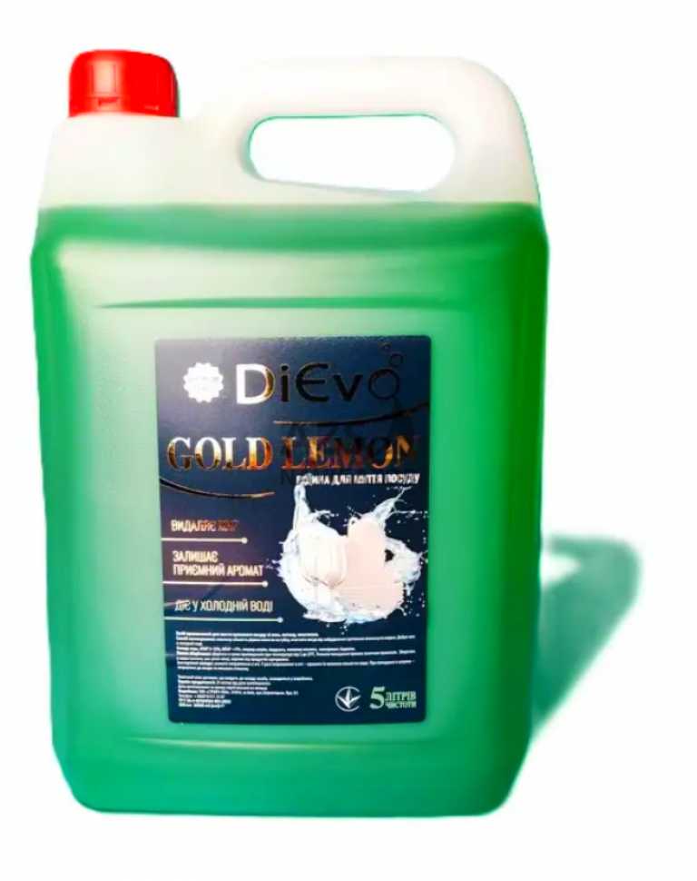 Засіб для миття посуду DiєVo Premium Gold Lemon, 5л