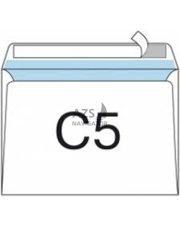 Конверт C5 100шт (0+1) скл, 100 шт.