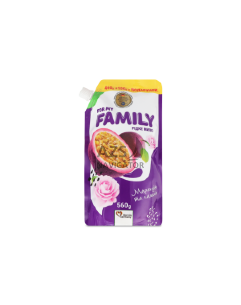Рідке крем-мило For my FAMILY Ківі та манго" 560г (DOYPACK)"