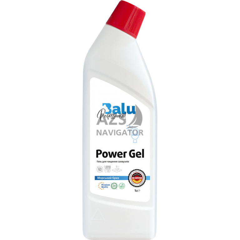 Гель для чищення санвузлів BALU POWER GEL Морський бриз" 1л"