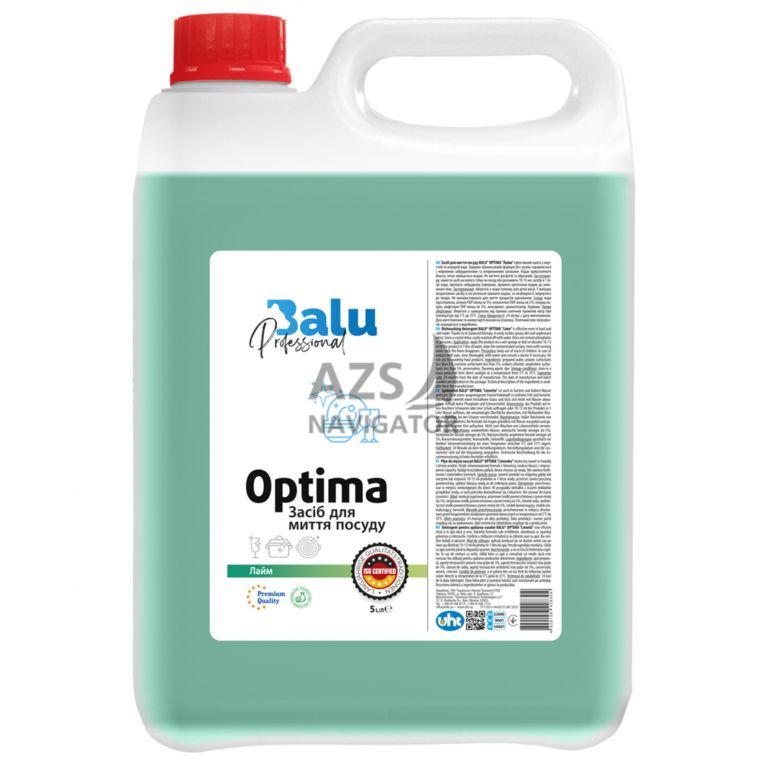 Засіб для миття посуду BALU OPTIMA Лайм", 5л"