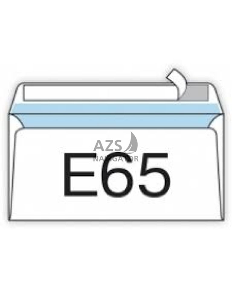 Конверт E65 100 шт (0+0) скл, 100 шт