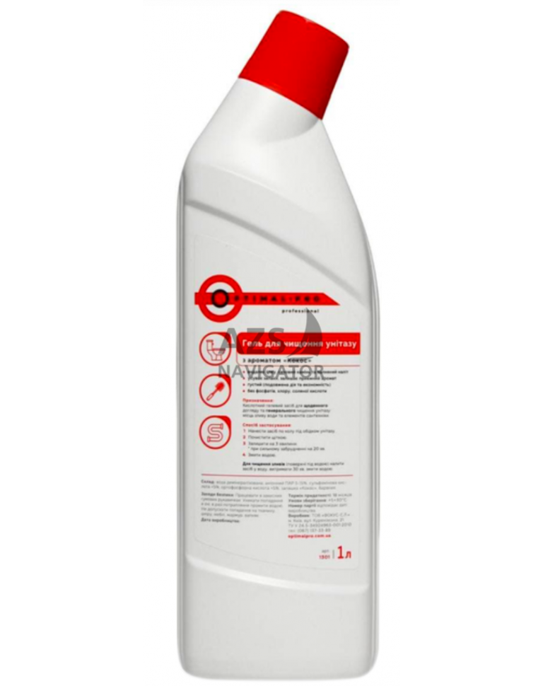Гель для чищення санвузлів OPTIMAL PRO, 1л