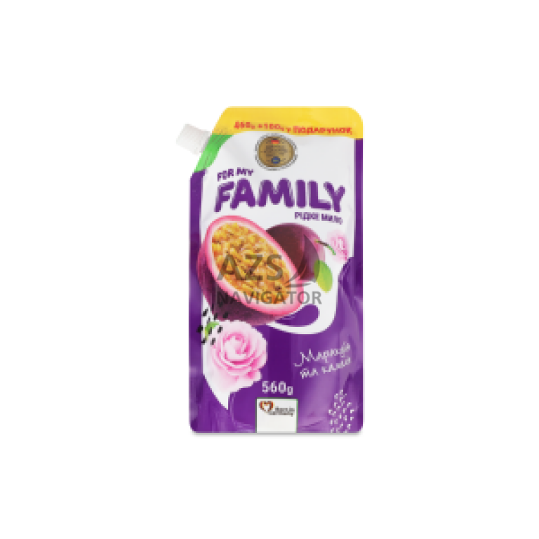 Рідке крем-мило For my FAMILY Ківі та манго" 560г (DOYPACK)"